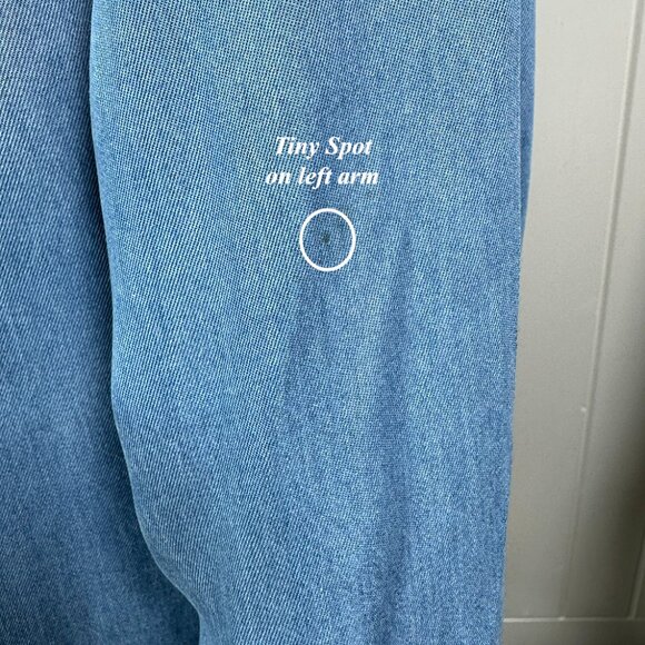 C est. 1946 Blue Chambray Button Down Shirt 18/20W. Oh So Comfy! - Picture 9 of 12